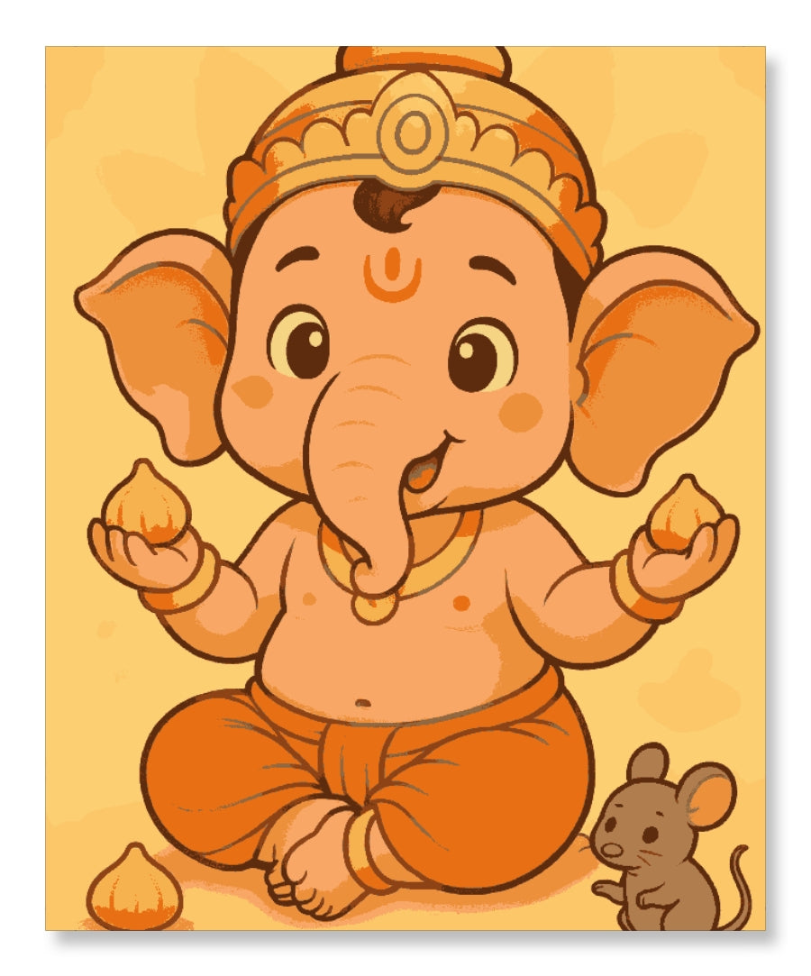 Bal Ganesh with Mushakji