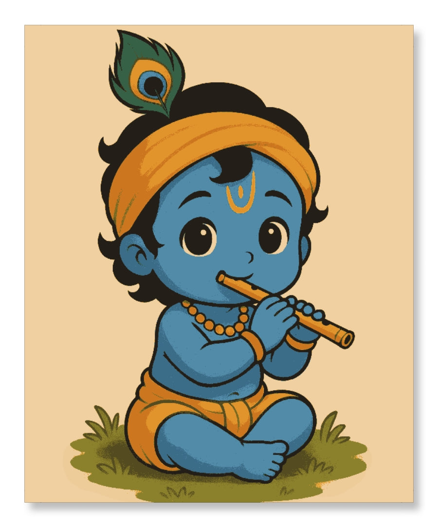 Vallabh with Flute - Krishnaji