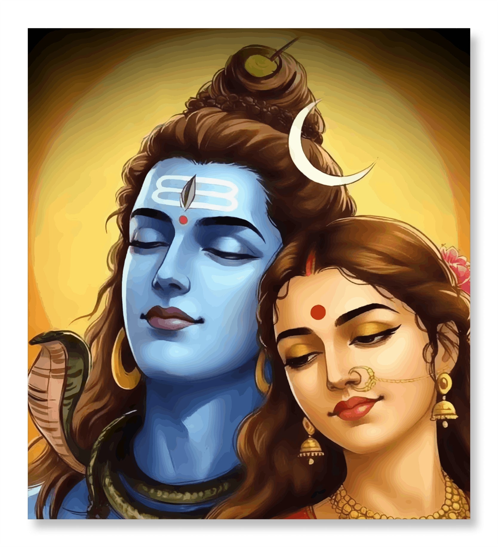 Parvati's - Shiv and Parvati – PaintWaint