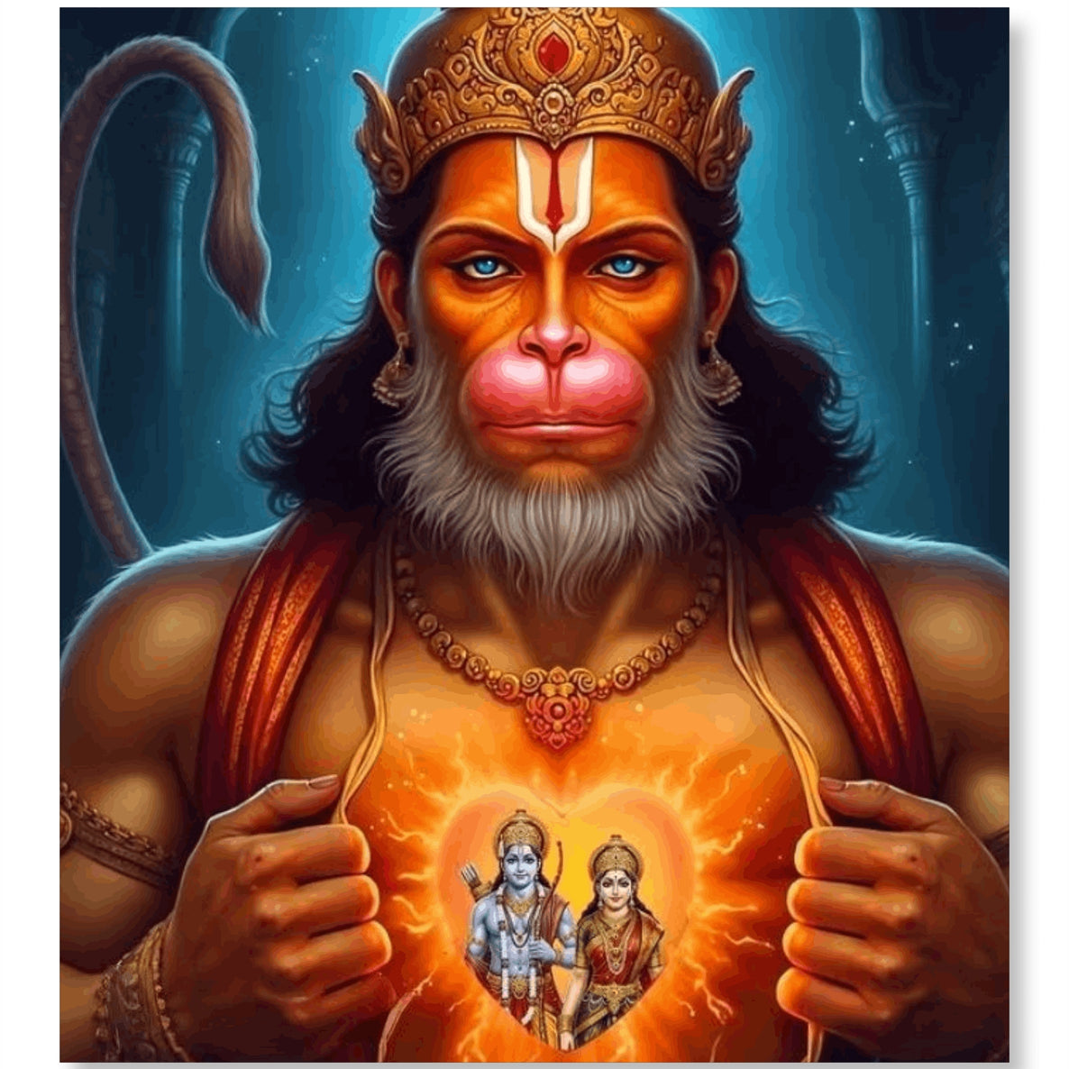 Mighty Lord Hanuma - Ram and Sita
