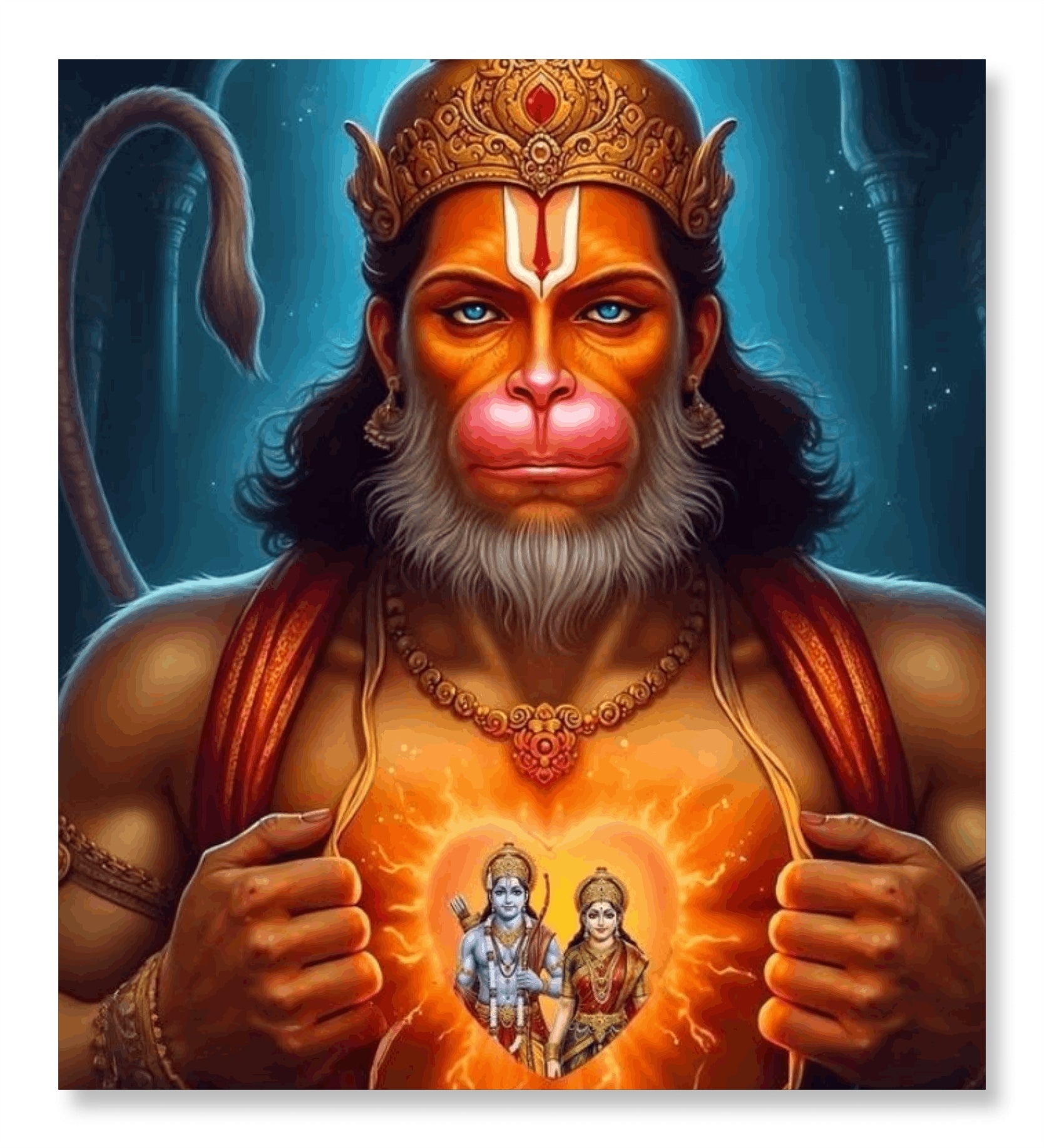Mighty Lord Hanuma - Ram and Sita