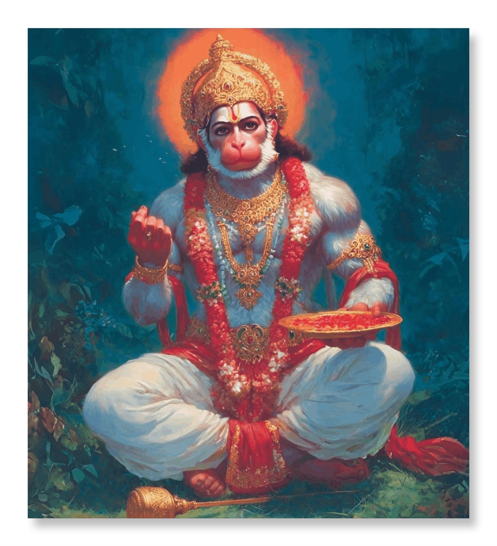 Ram Bhakt in Dhyan - Hanumanji