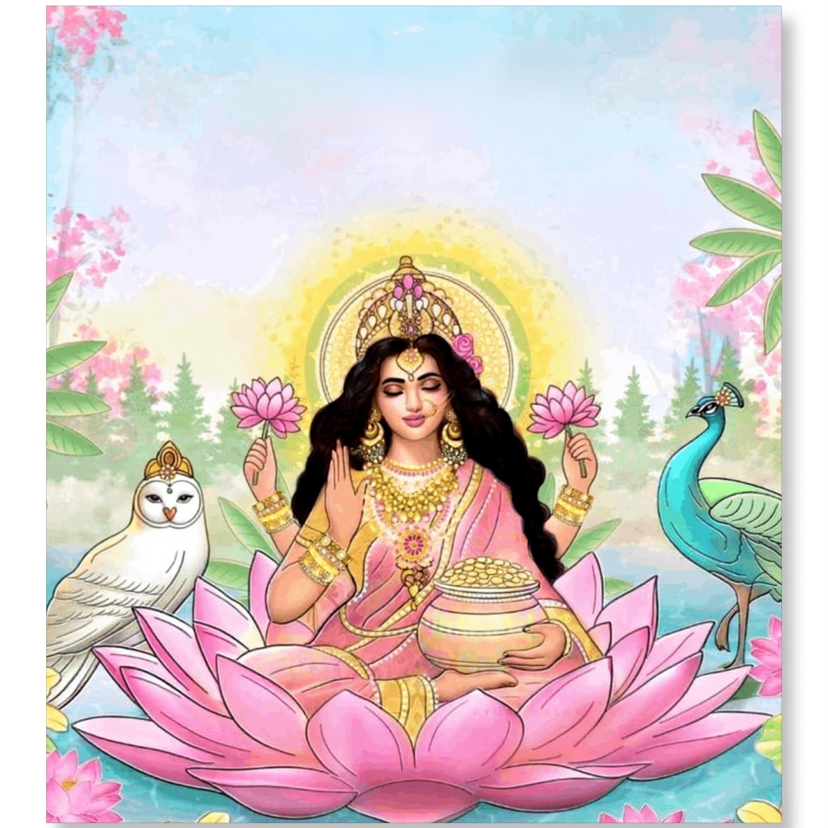 Lotus of Fortune - Lakshmi
