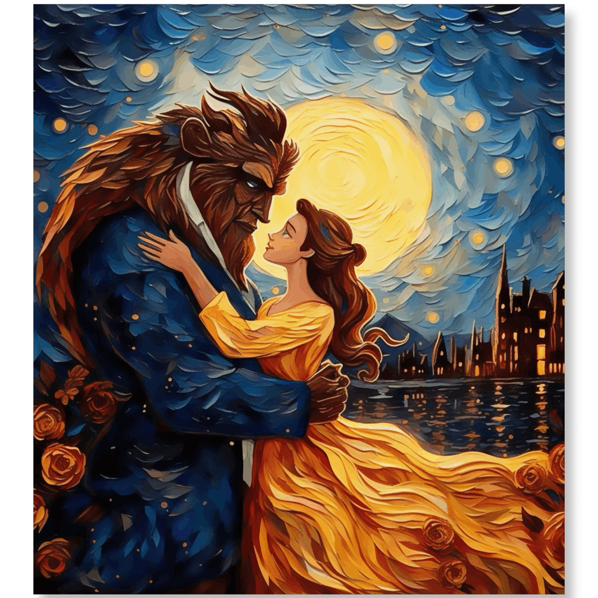 Beauty and the Beast - Van Gogh Style