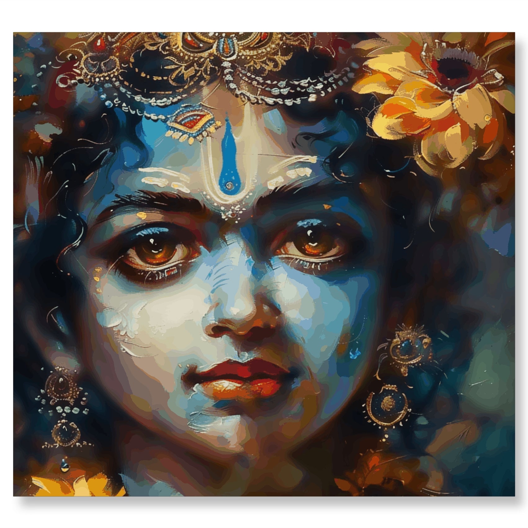 Find Peace in Krishna's eyes