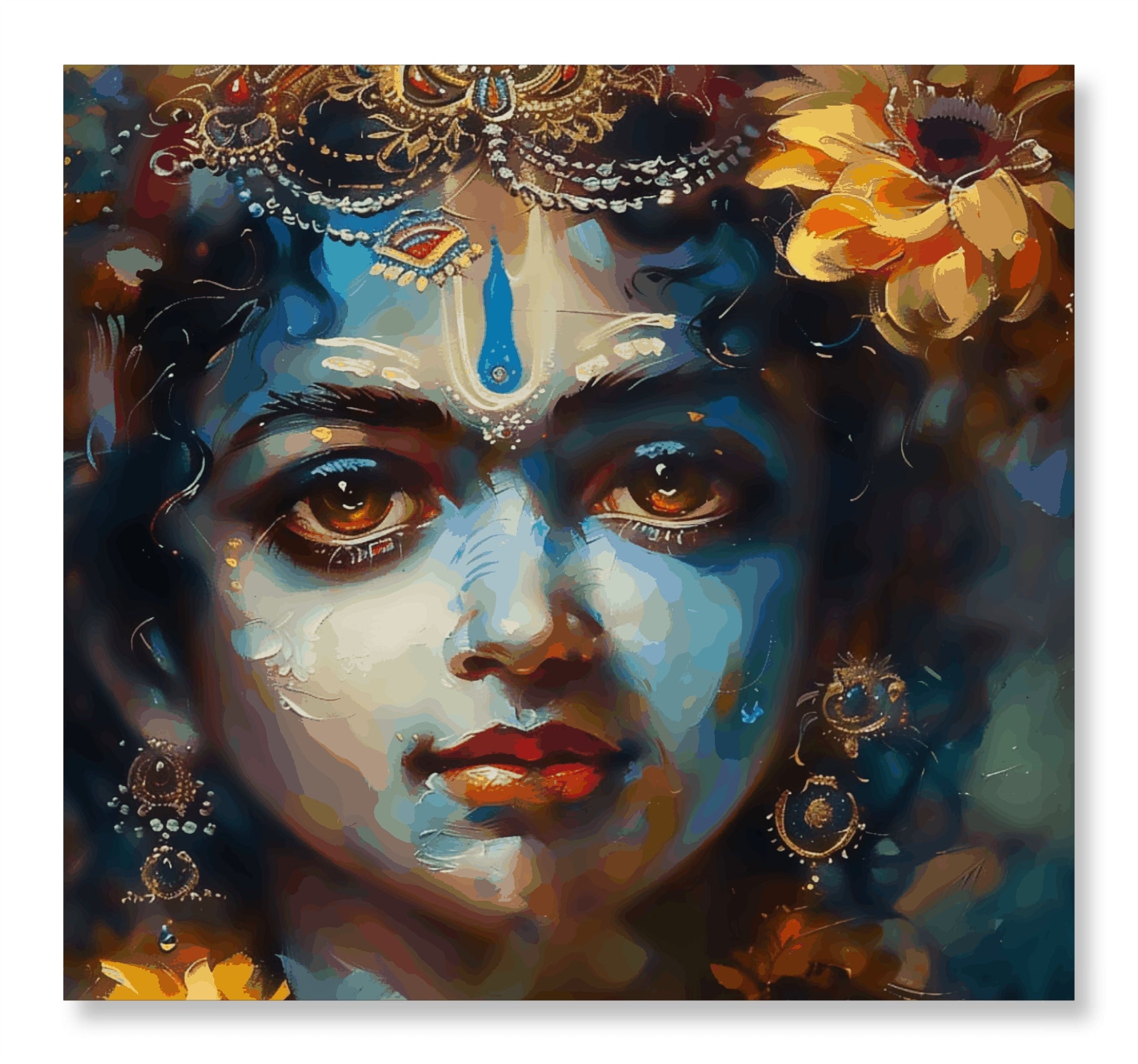 Find Peace in Krishna's eyes