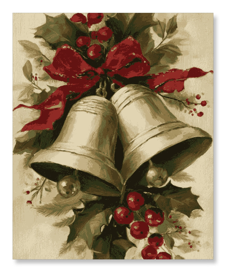 Christmas Holly and Ribbon