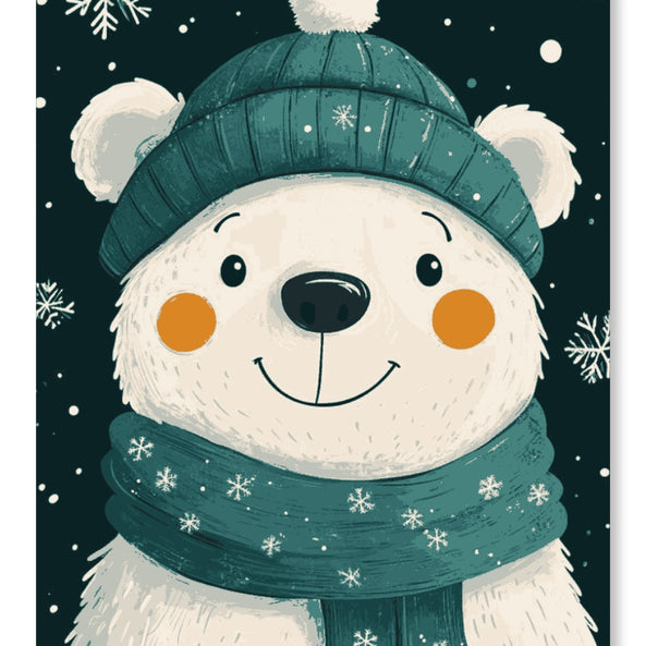 Cutie Winter Polar Bear