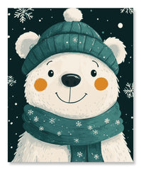Cutie Winter Polar Bear
