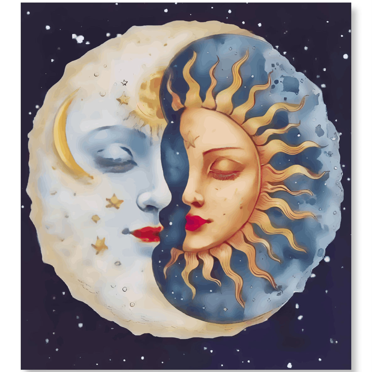 Celestial Duality - Sun and Moon