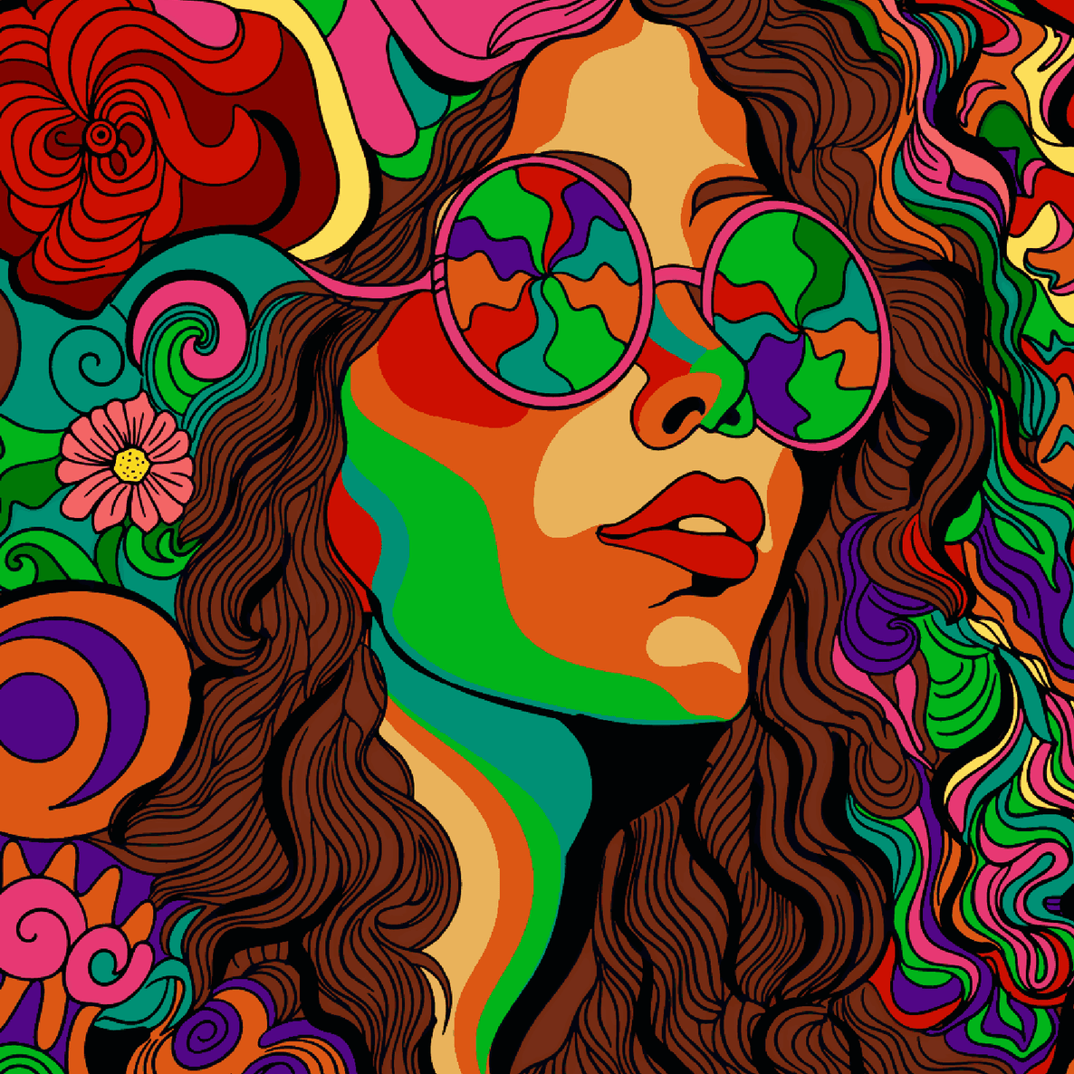 Modern - Colourful Lady