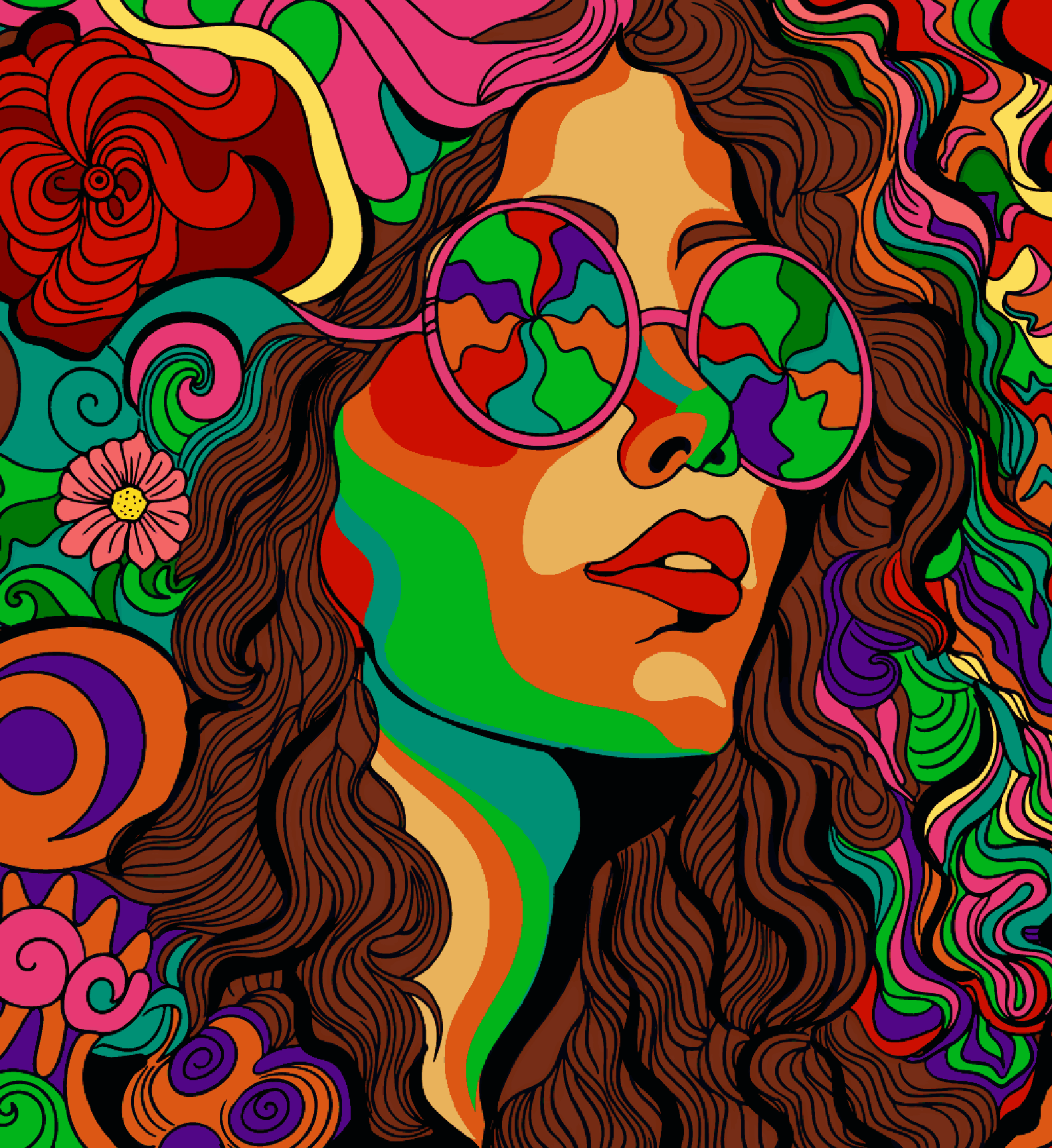 Modern - Colourful Lady