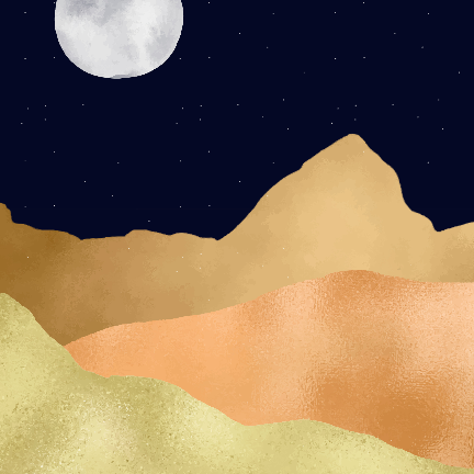 Moon and Mountains