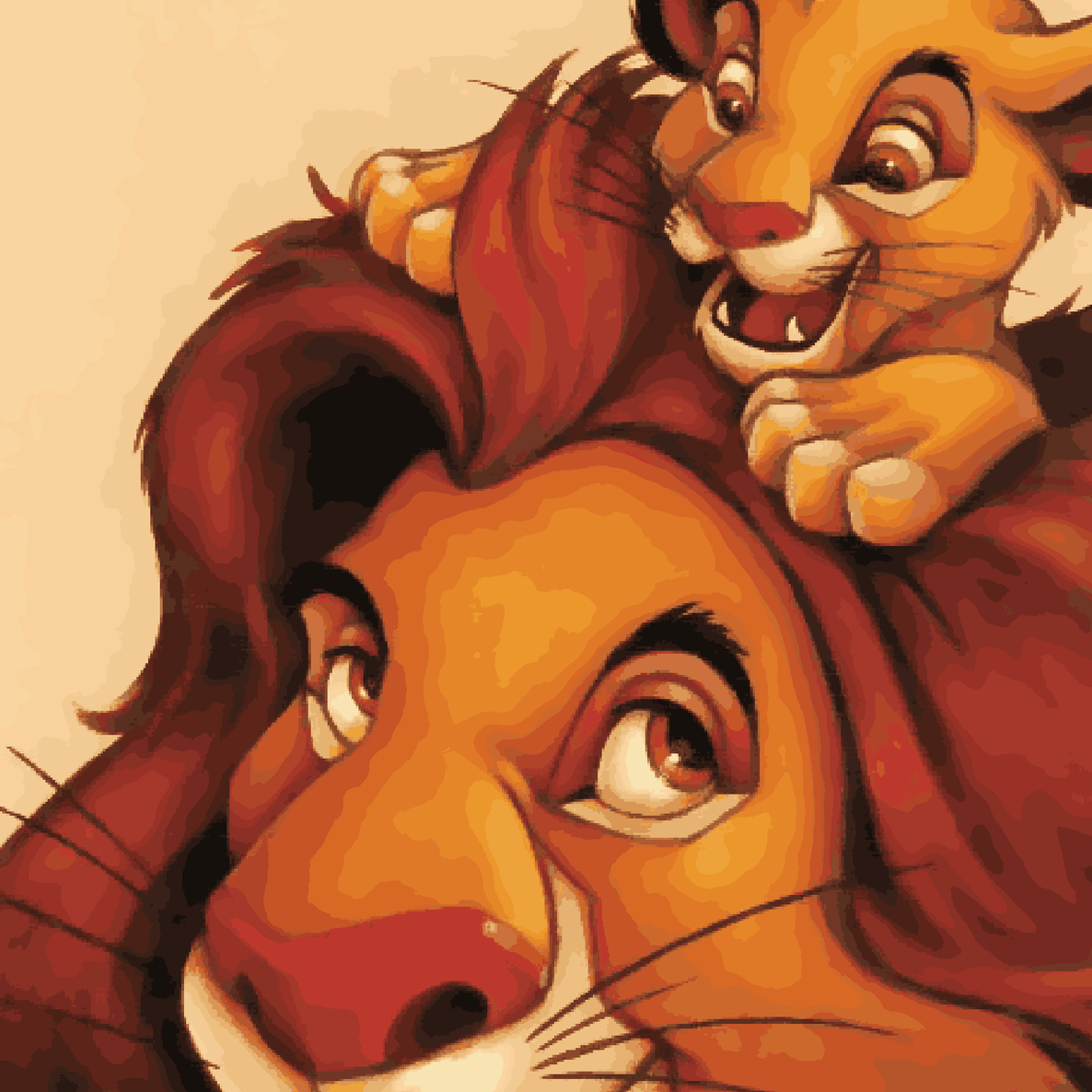 Mufasa & Simba - LionKing