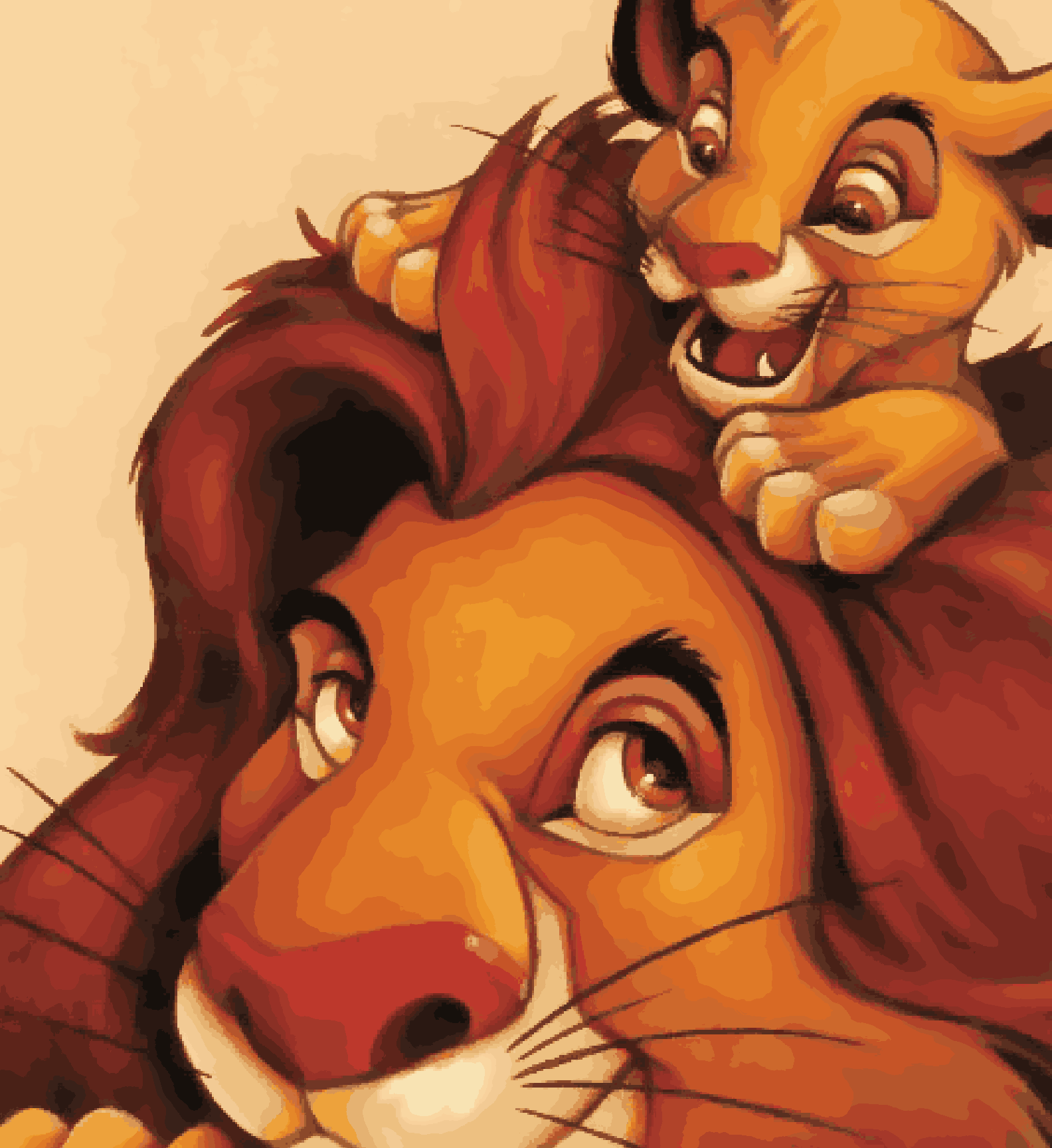 Mufasa & Simba - LionKing