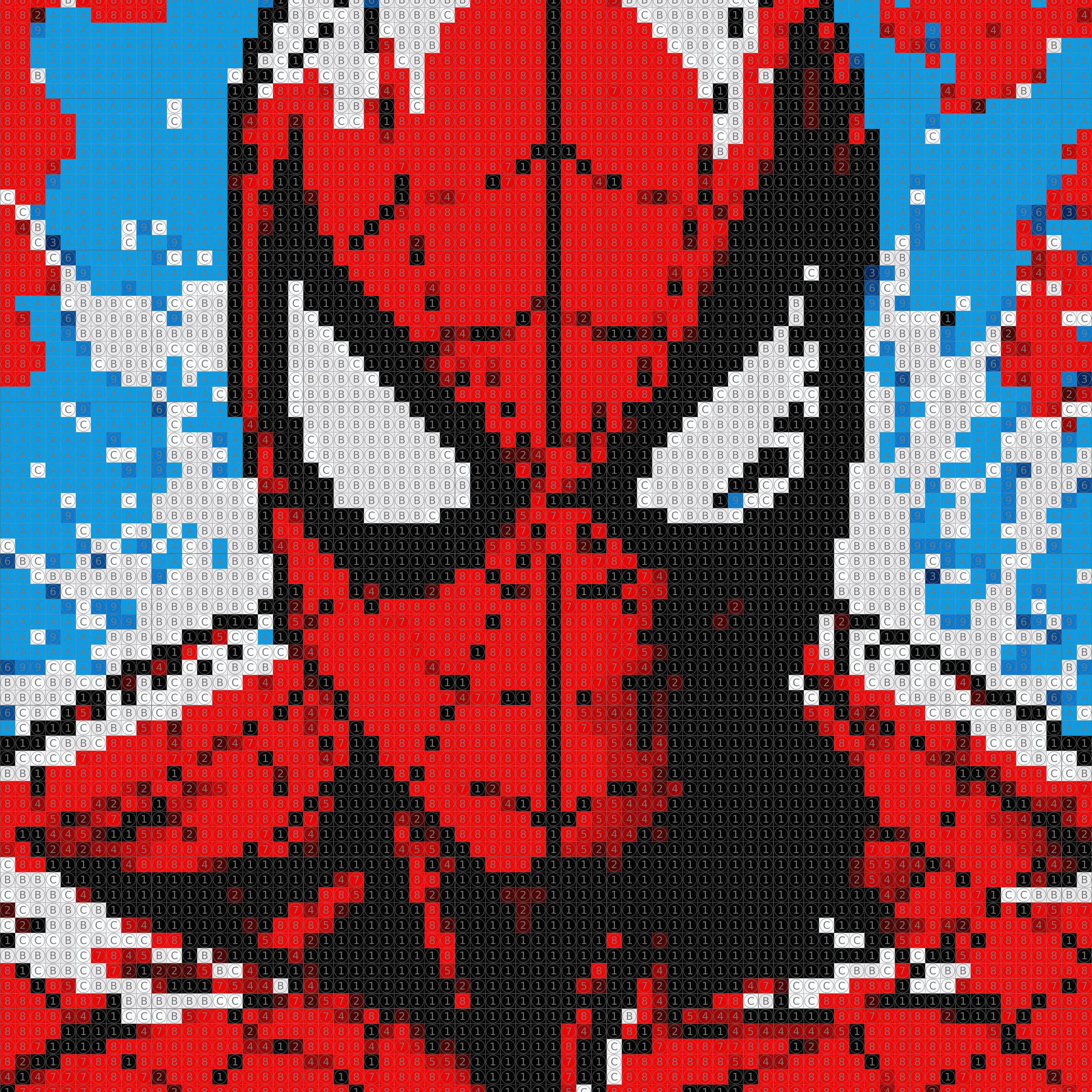 Spiderman Superhero Dot by Number Kit