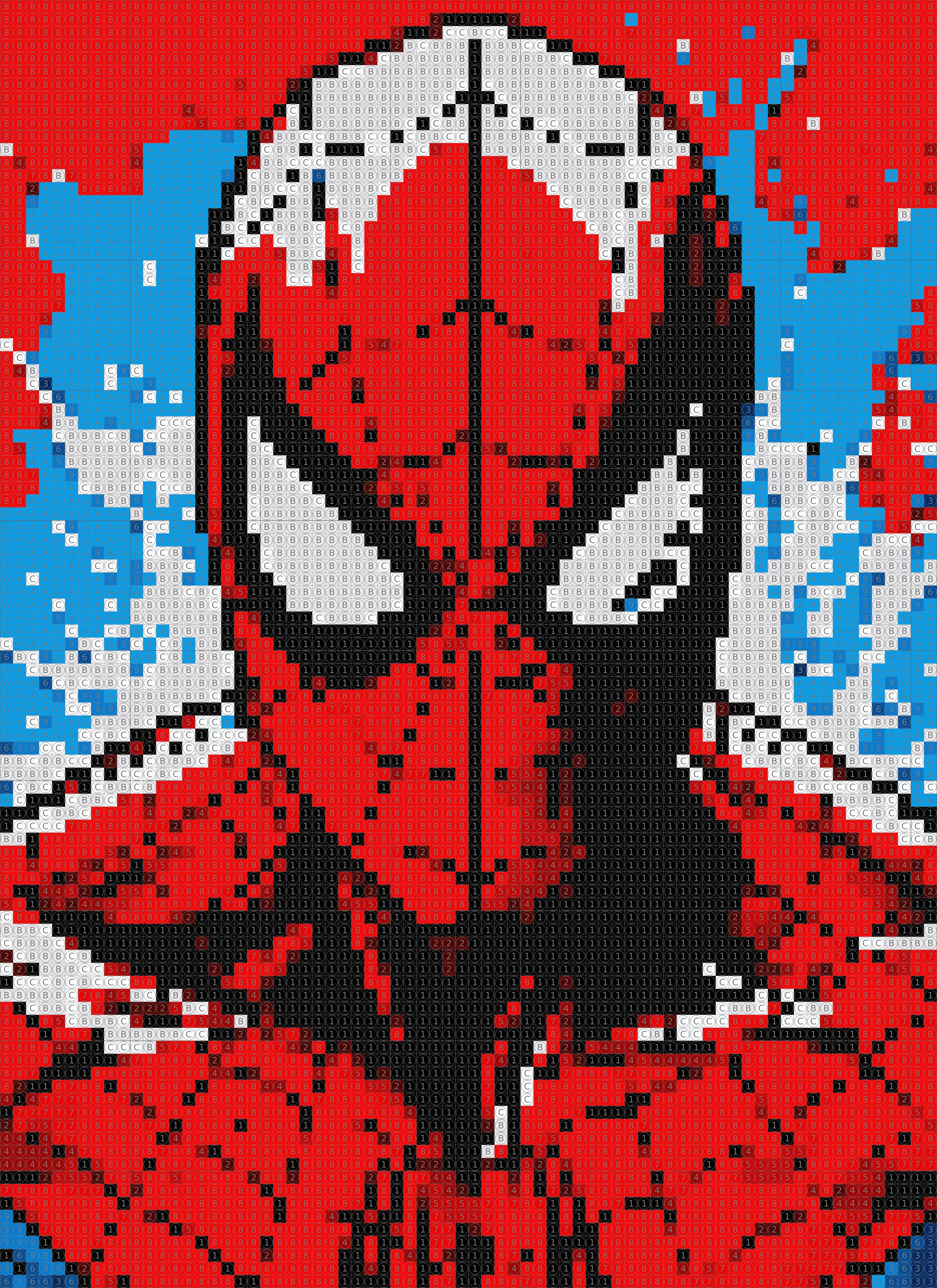 Spiderman Superhero Dot by Number Kit
