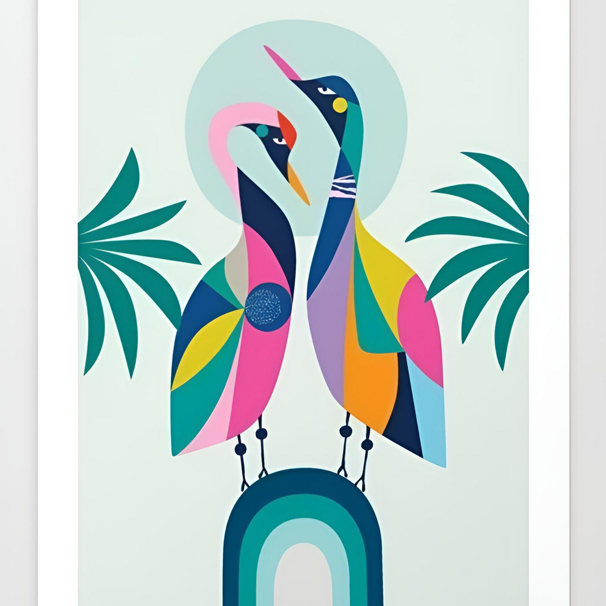 Colorful Geese