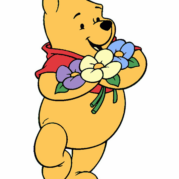 The Pooh with Flowers