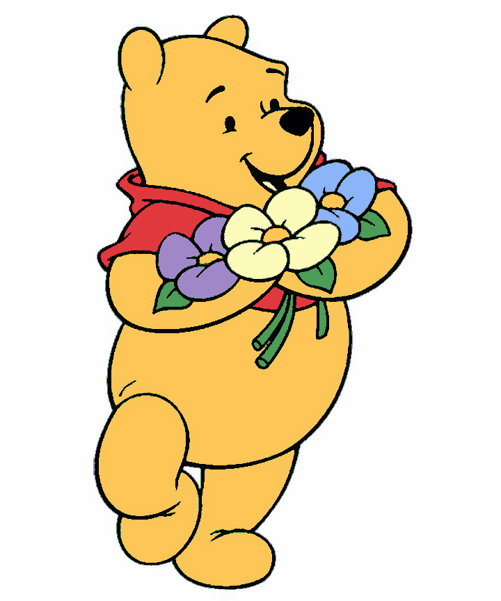 The Pooh with Flowers