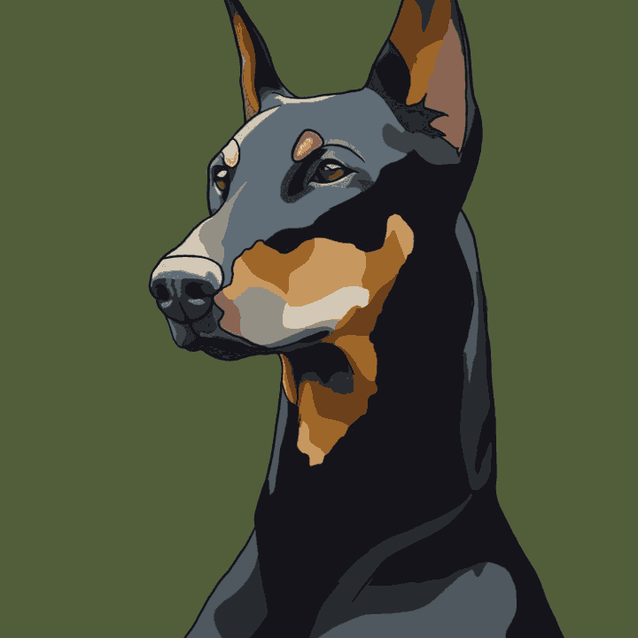 Abstract Brown Dog