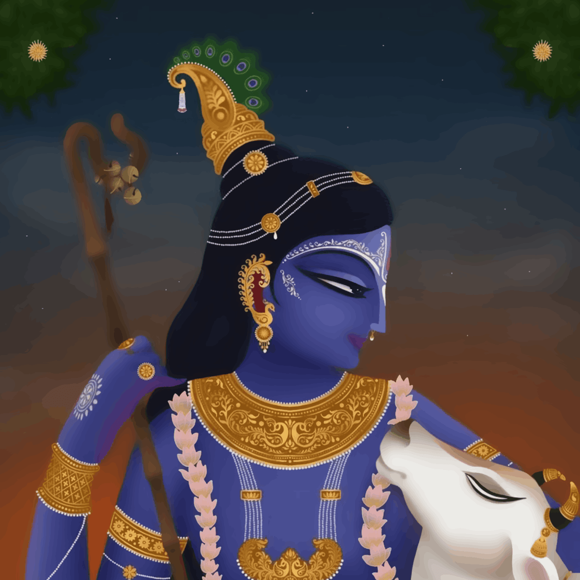 Shree Krishna with Cow - Janmasthami