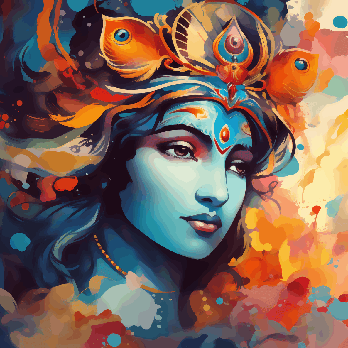 Colorful Krishna - Janmasthami