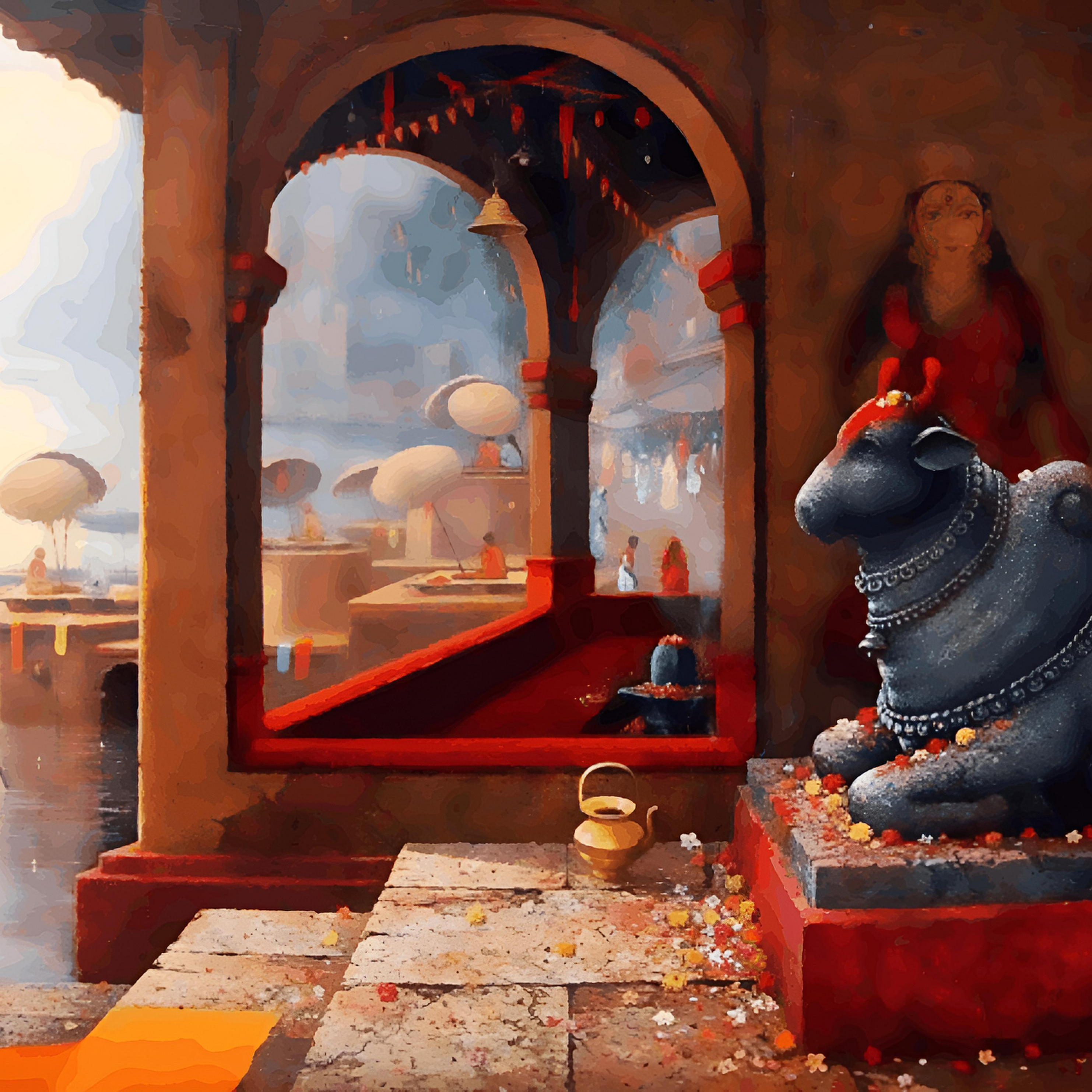 Nandiji on Ghat