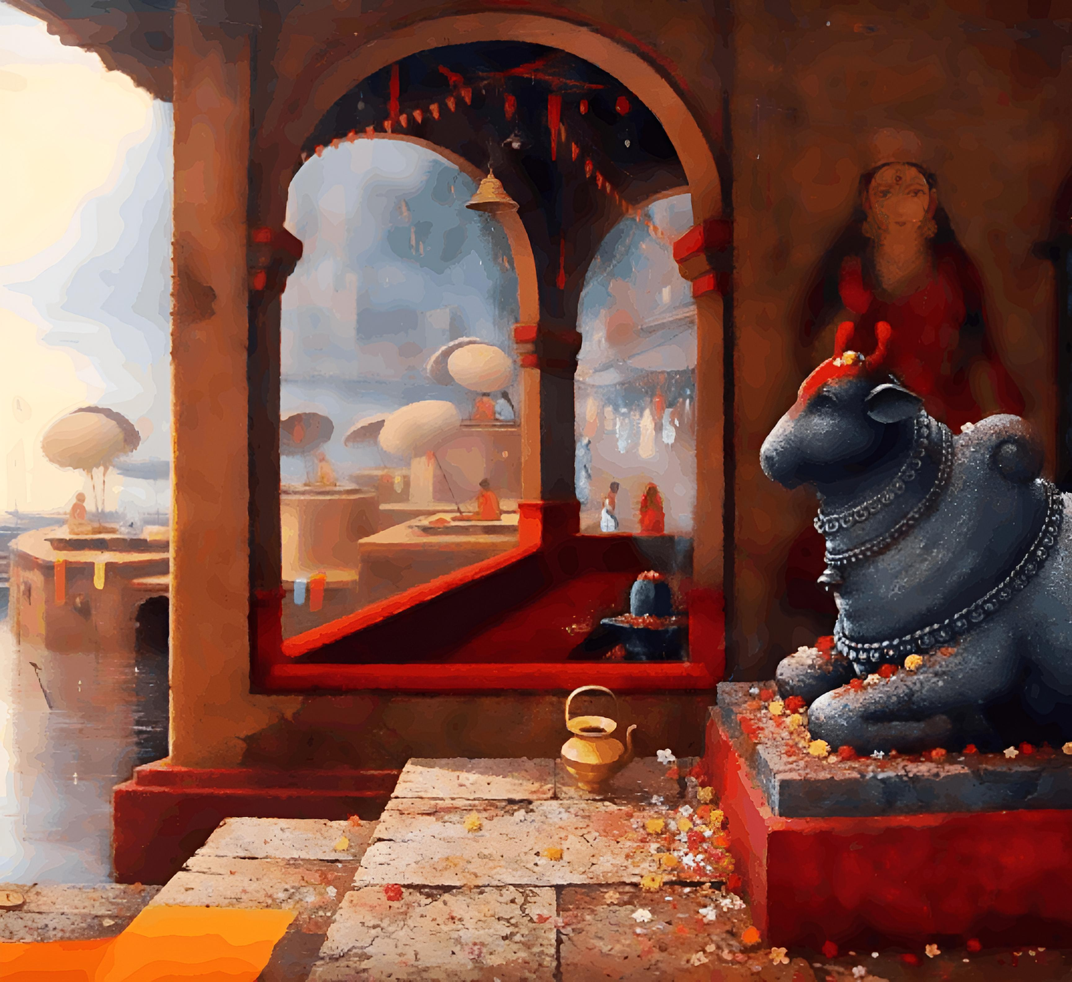 Nandiji on Ghat