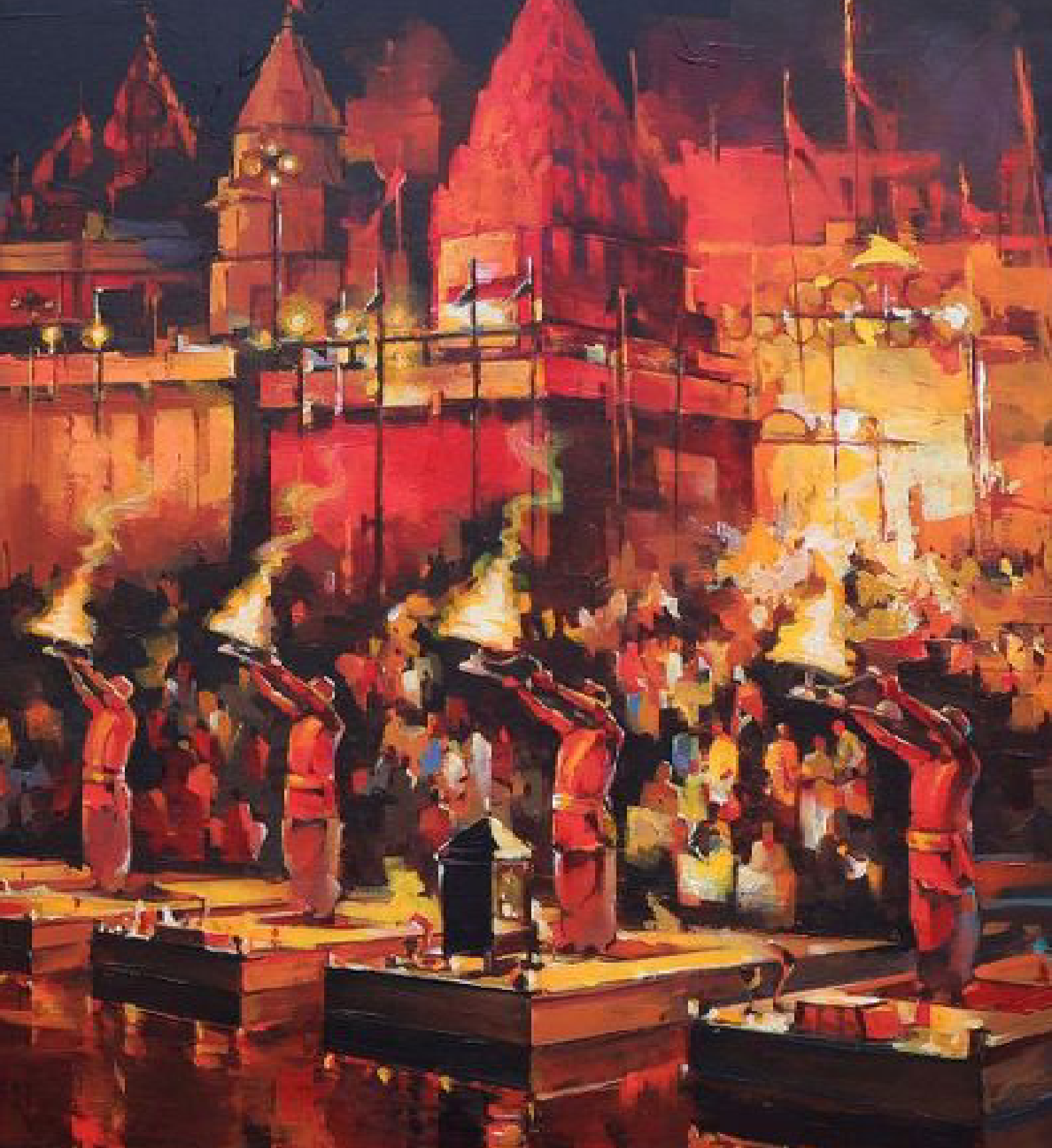 Ganga Aarti Night View- Ghat