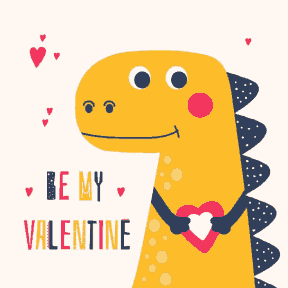 Happy Valentine Day From Dino - Valentine Special