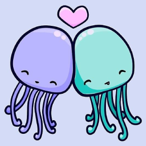 Cute Octopus In Love - Valentine Special