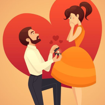 Man Proposing Woman - Valentine Special