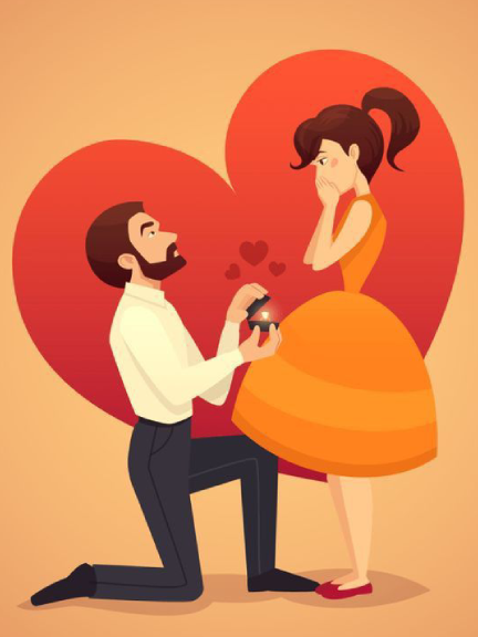 Man Proposing Woman - Valentine Special