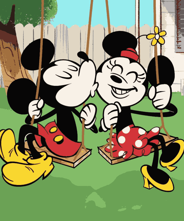 Love Birds Like Mickey and Minnie - Valentine Day