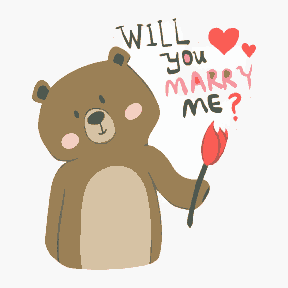 Bear- Will You Marry Mine - Valentine Special