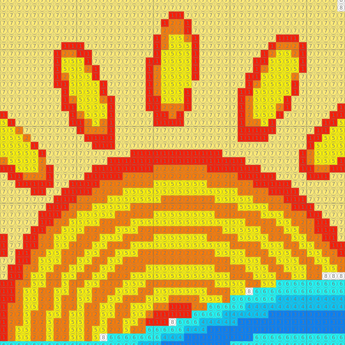 Golden Morning- Dot by Number