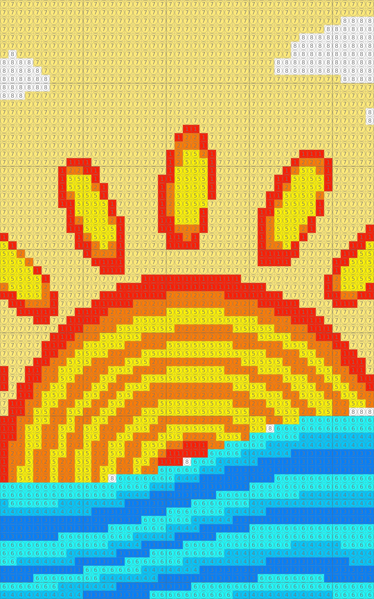 Golden Morning- Dot by Number