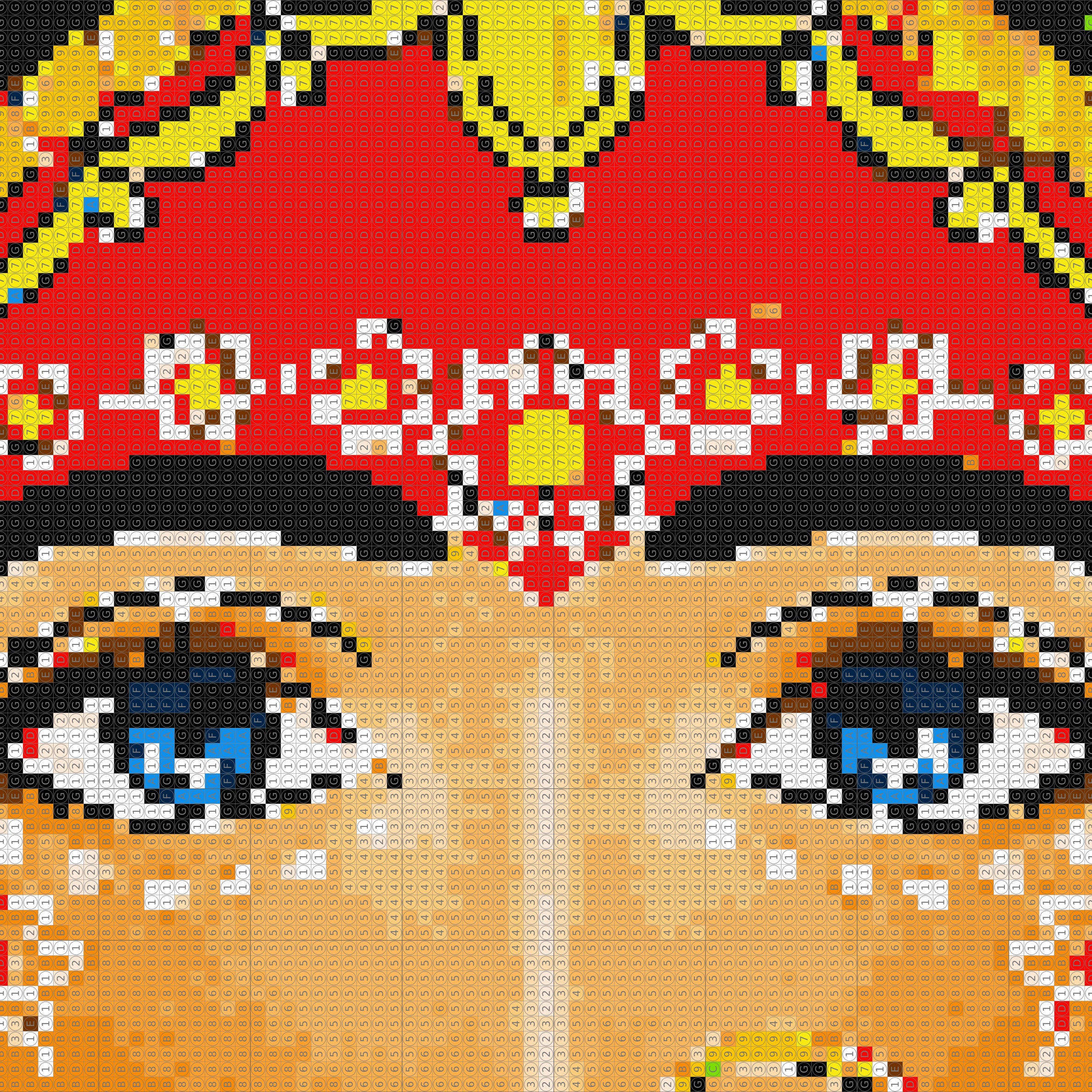 Her Divine Look Rumani Devi - Dot by Number Kit