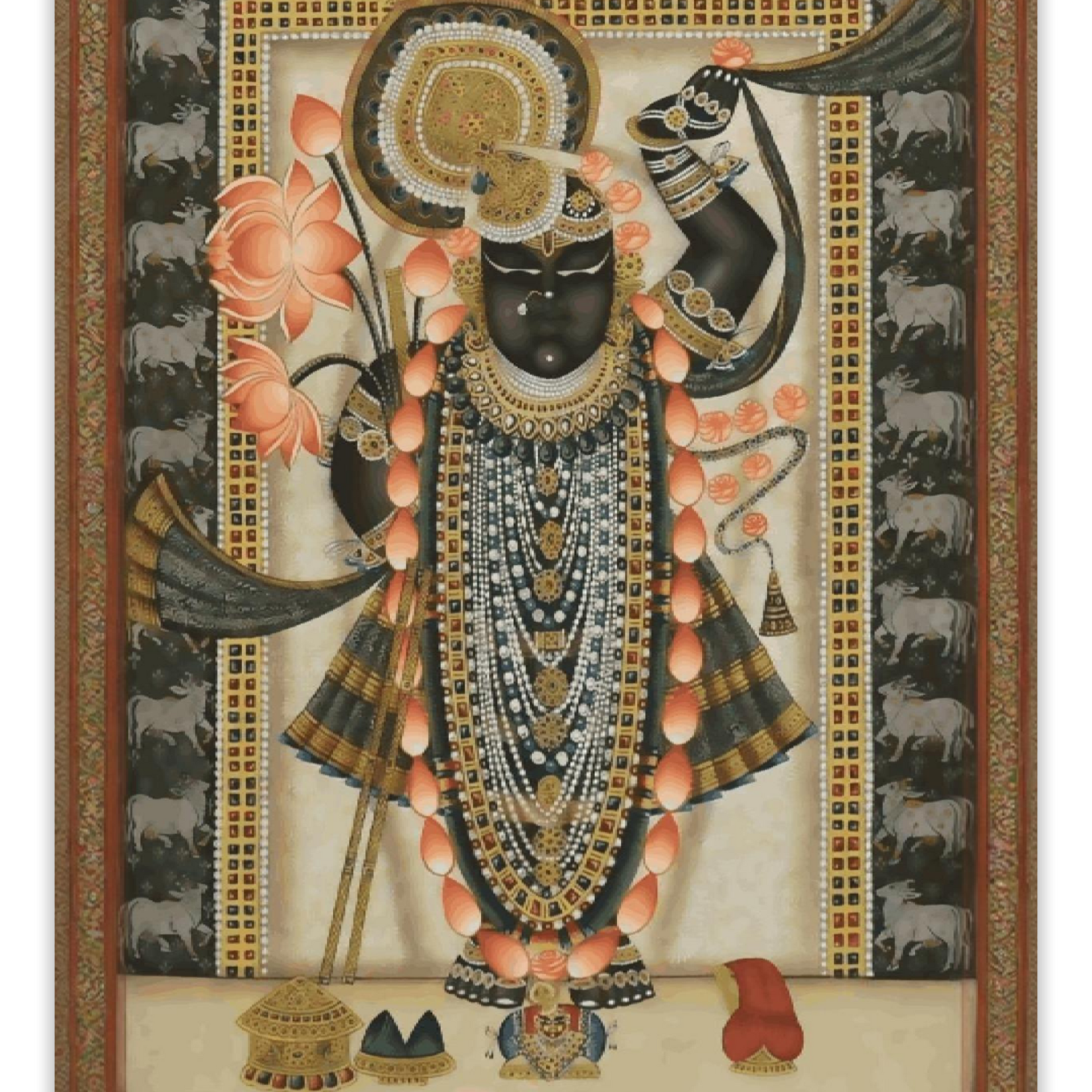 Nag-Daman - Shreenathji in Pichwai Style