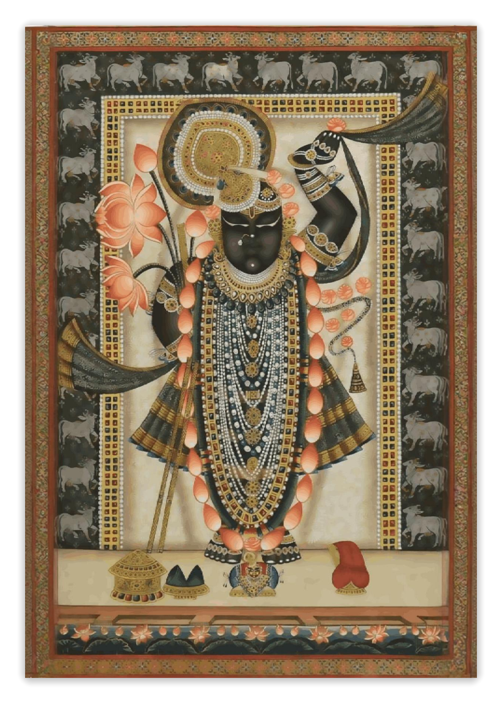 Nag-Daman - Shreenathji in Pichwai Style