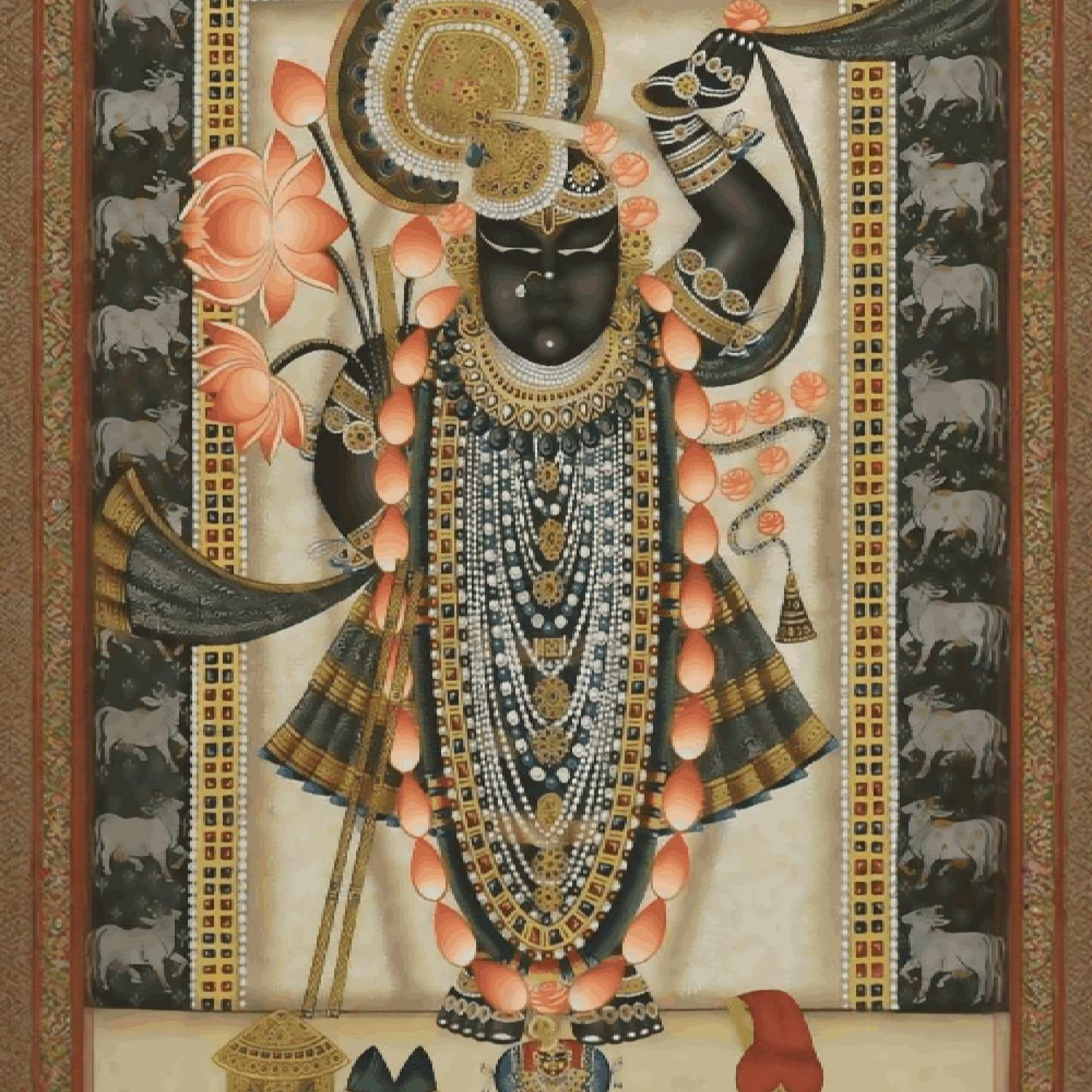 Nag-Daman - Shreenathji in Pichwai Style
