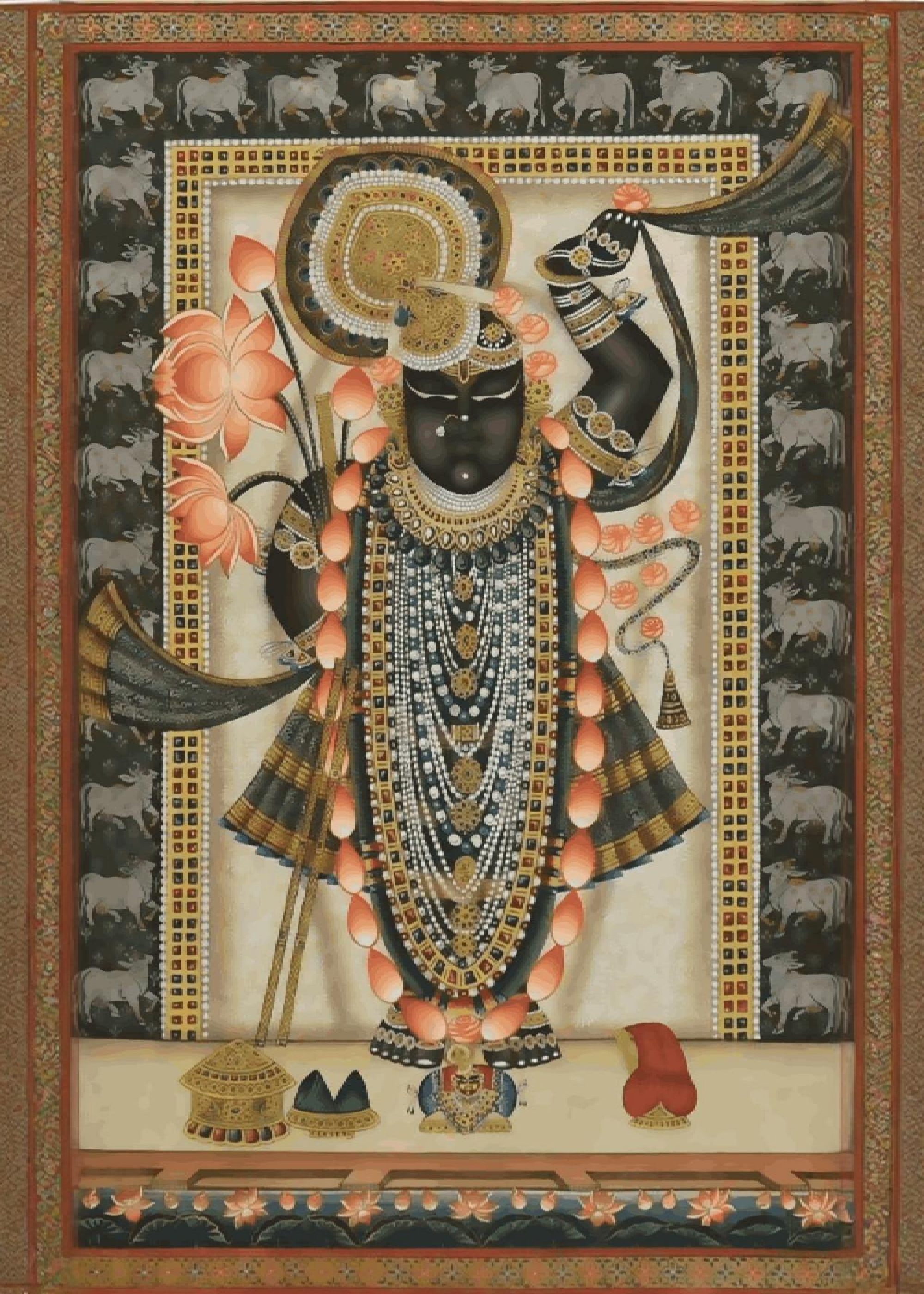 Nag-Daman - Shreenathji in Pichwai Style