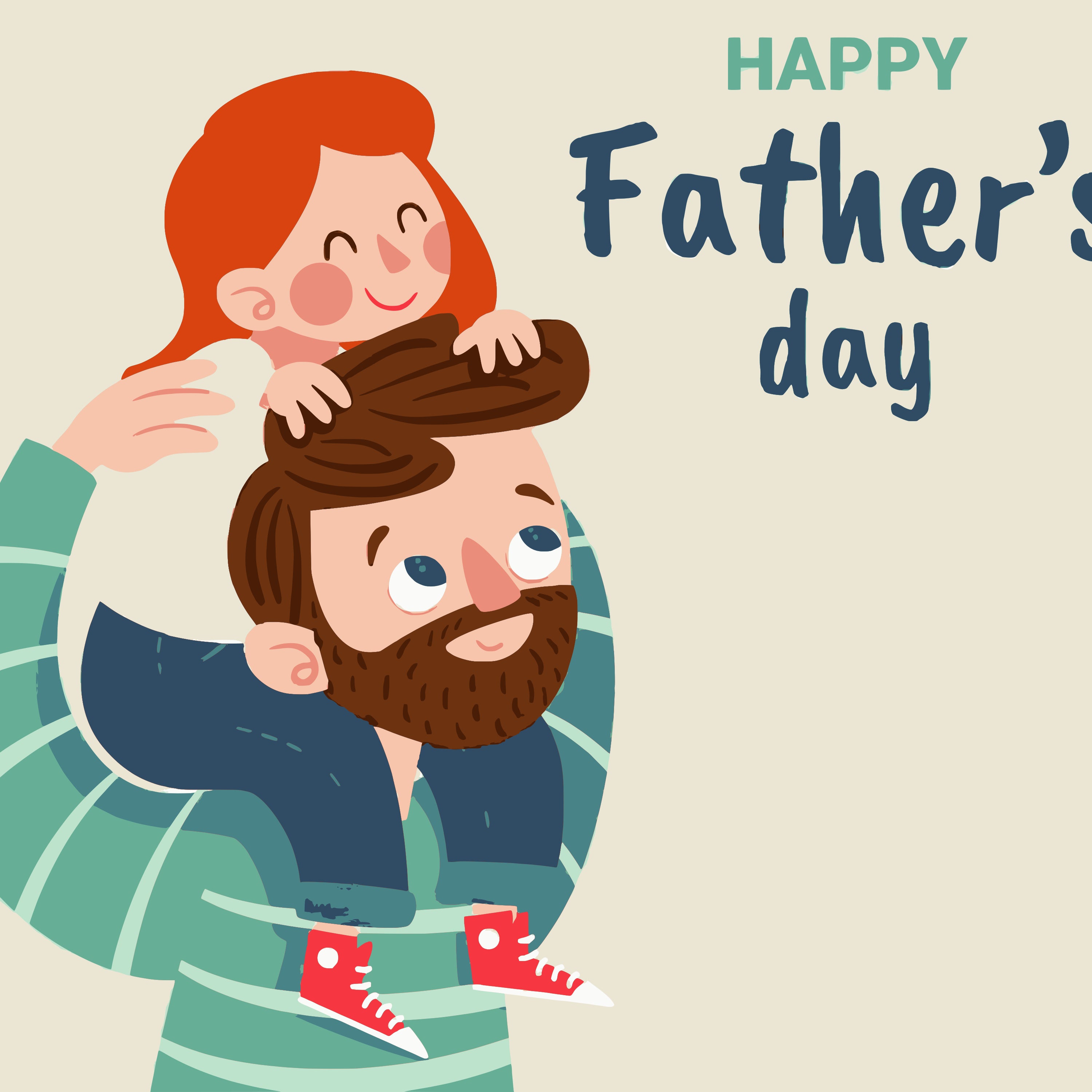 Father's Day- Daughter playing with Dad