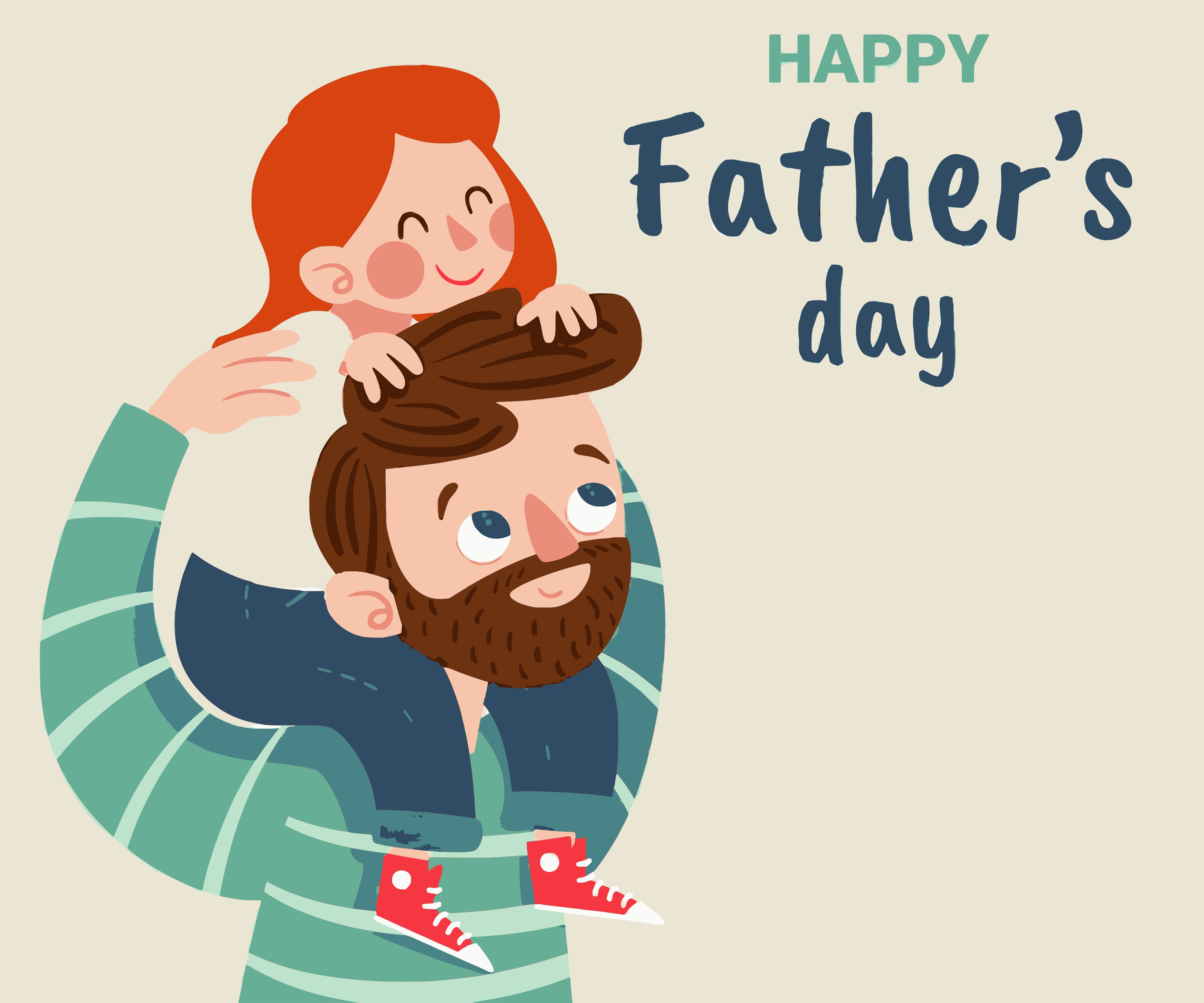 Father's Day- Daughter playing with Dad