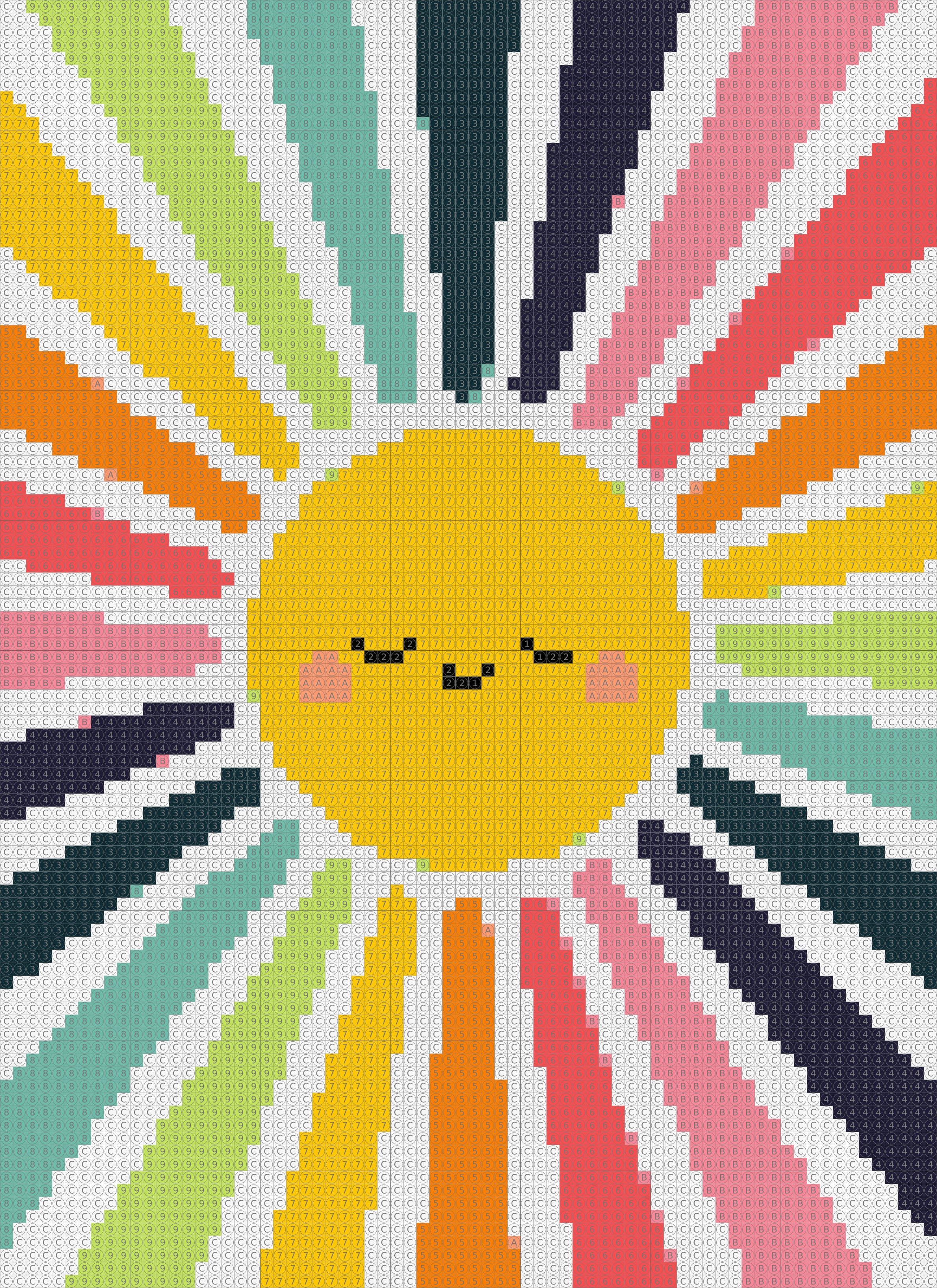 You Are My Sunshine - Dot by Number
