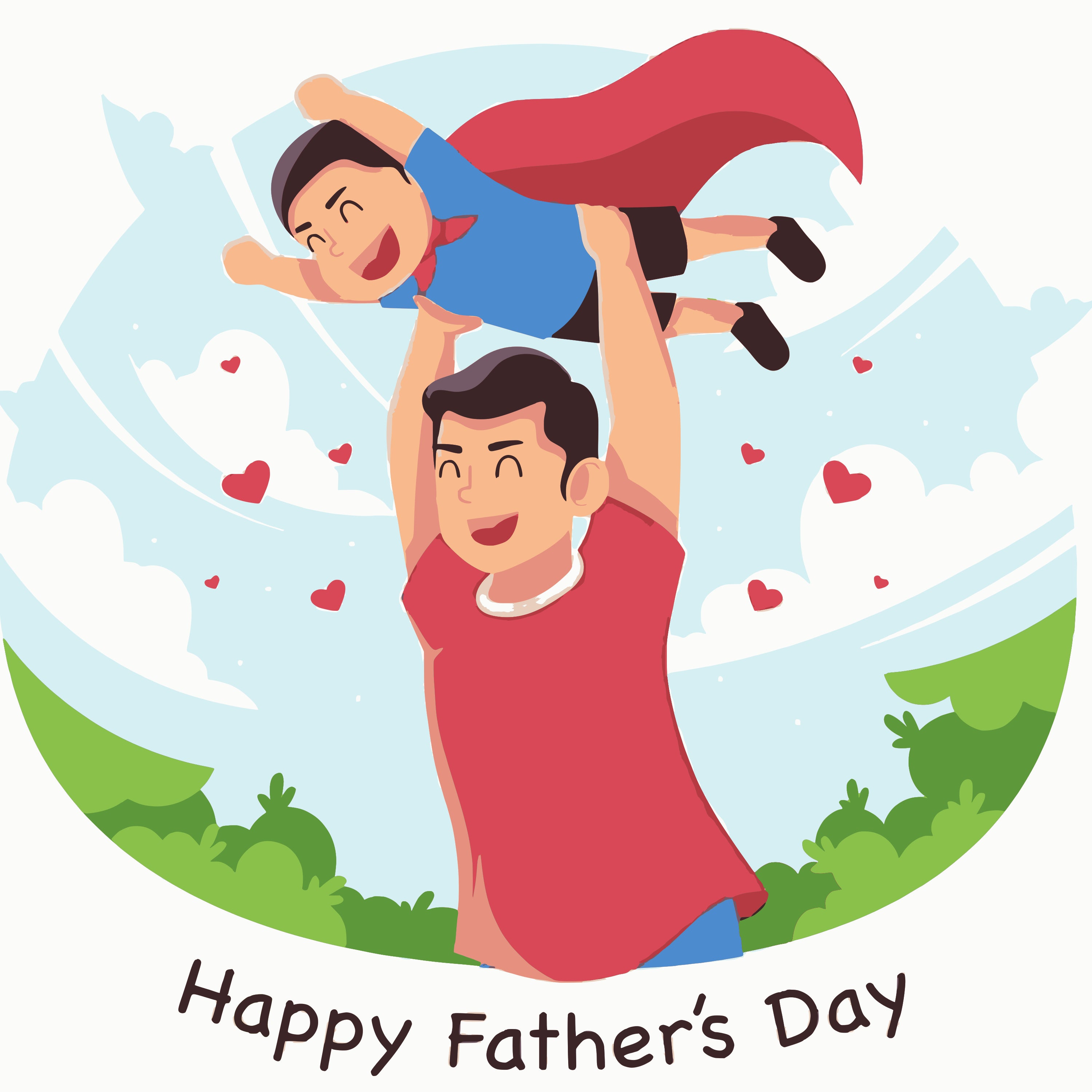 Father's Day- Superman Son with Father