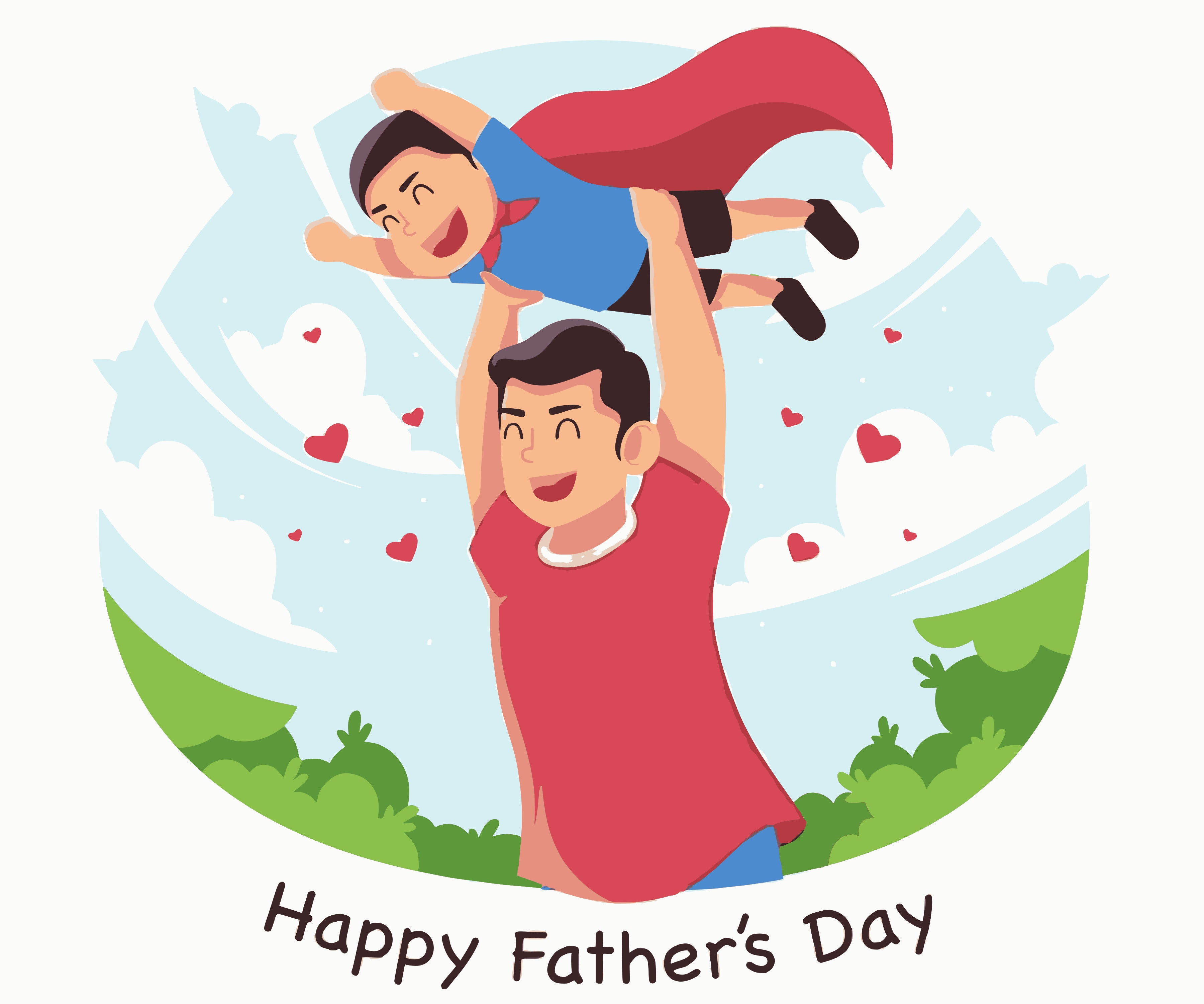 Father's Day- Superman Son with Father