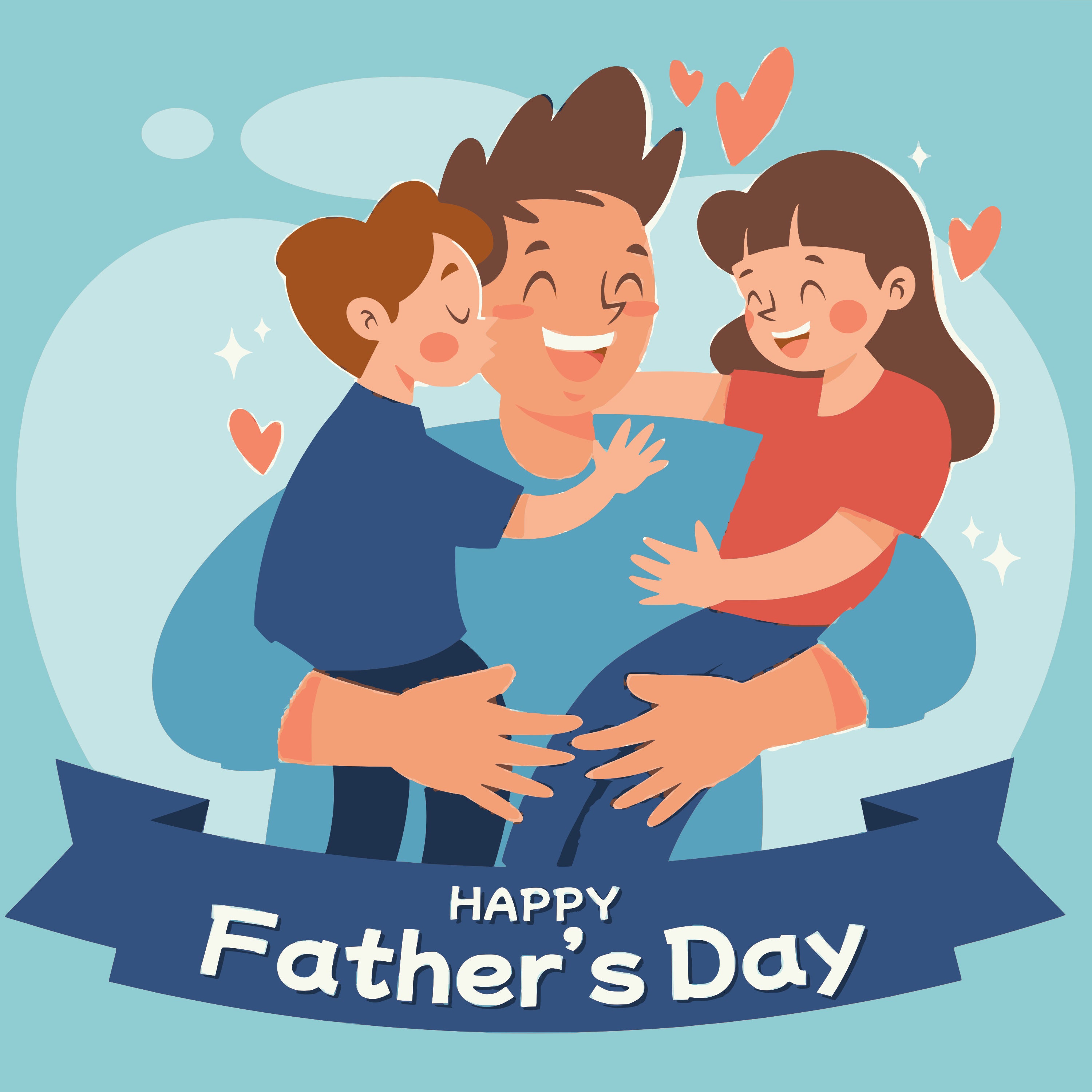 Father's Day- Father kids and love