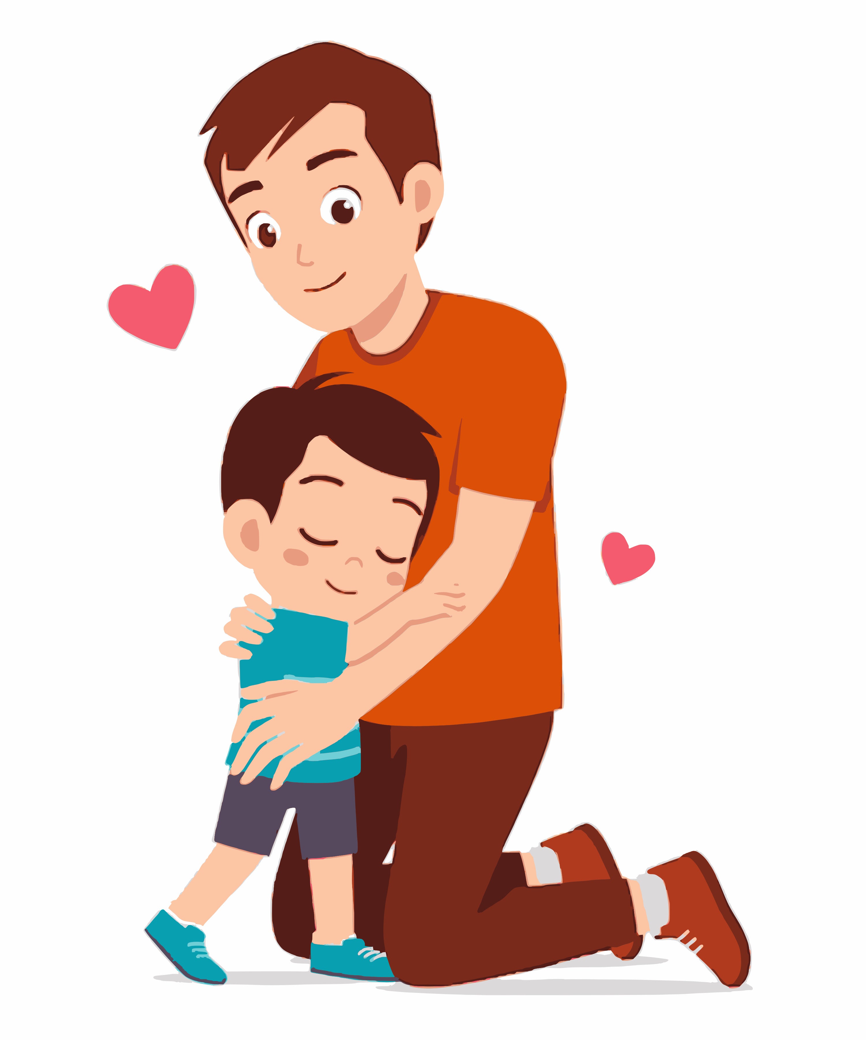Father's Day- Father hugging Son